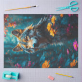 Papier Mousseline Papier Tissu Wolf (Artisanat)