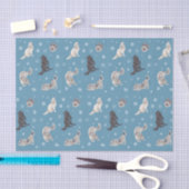 Papier Mousseline Papier Tissu Wolf Holiday (Artisanat)