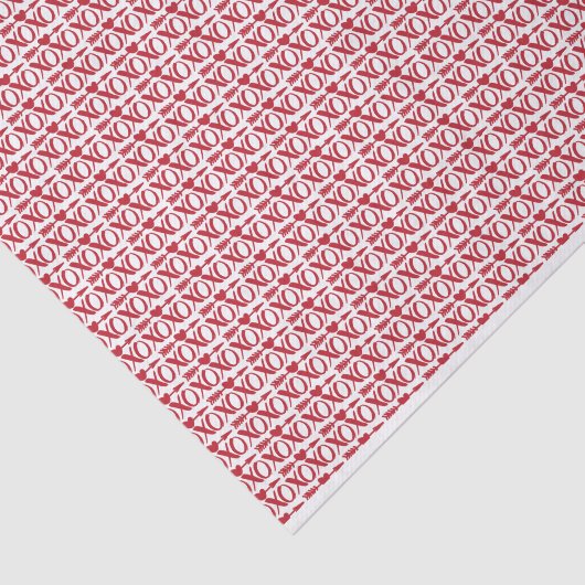 Papier Mousseline Papier Tissu XOXO Flèche Coeur (Détail)