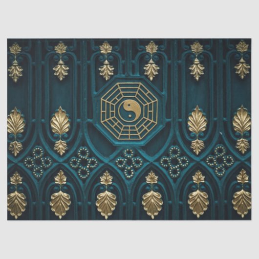 Papier Mousseline papier tissu yin yang (Recto)