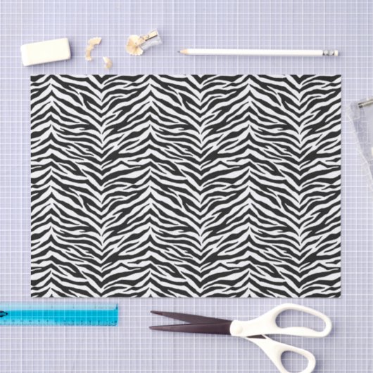 Papier Mousseline Papier Tissu Zebra Print (Artisanat)