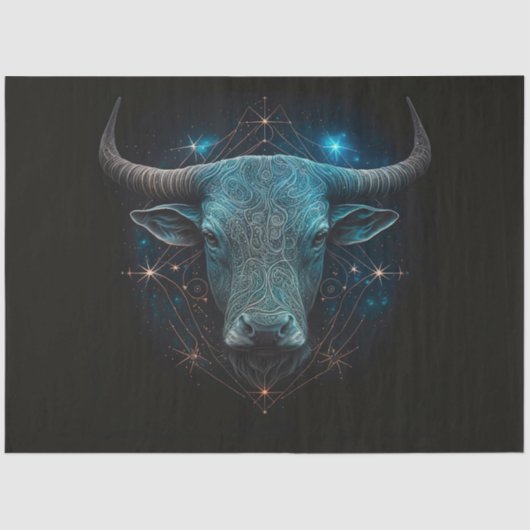 Papier Mousseline Papier Tissu Zodiac Series Design 5 (Recto)