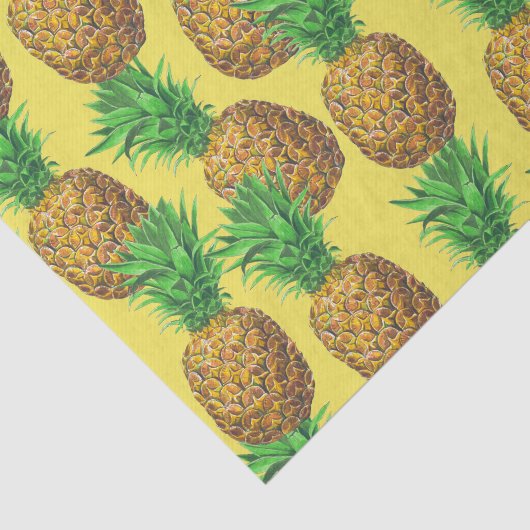Papier Mousseline Papier tissulaire d'ananas ensoleillé (Détail)