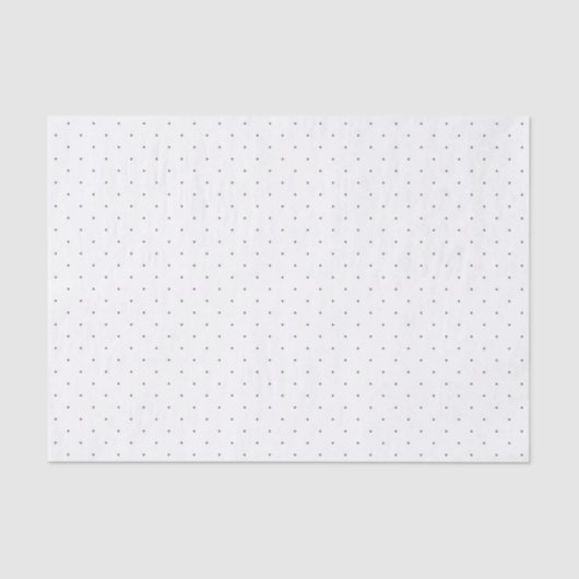 Papier Mousseline Papier tissulaire pois en gris (Recto)
