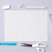 Papier Mousseline Papier tissulaire pois en gris (Artisanat)