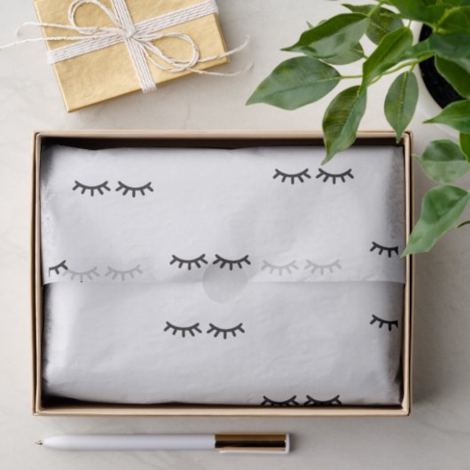 Papier Mousseline Papier Tissus à impression Lash (Cadeau)