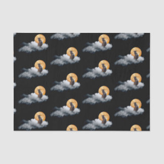 Papier Mousseline Papier Tissus de la lune Cloud Cat