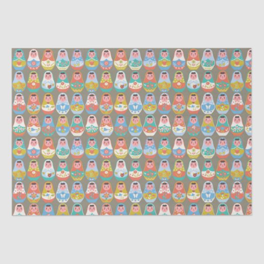 Papier Mousseline Papier Tissus De Poupées D'Imbrication (Recto)