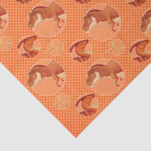 Papier Mousseline Papier Tissus Dino (Détail)