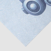 Papier Mousseline Papier Tissus du train bleu (Détail)