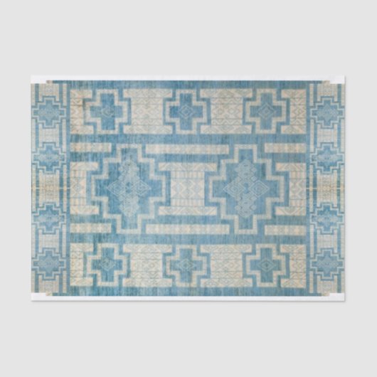 Papier Mousseline Papier Tissus En Chef Indigo (Recto)