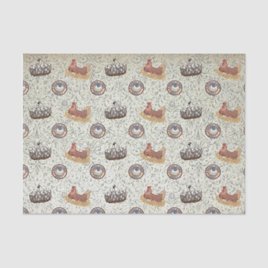 Papier Mousseline Papier Tissus Français (Recto)