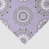 Papier Mousseline Papier Tissus Lilac Mandalas (Détail)