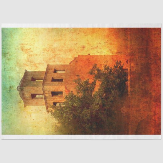 Papier Mousseline Papier Tissus père Noël (Recto)