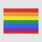 Papier Mousseline Papier Tissus Rainbow Flag (Recto)