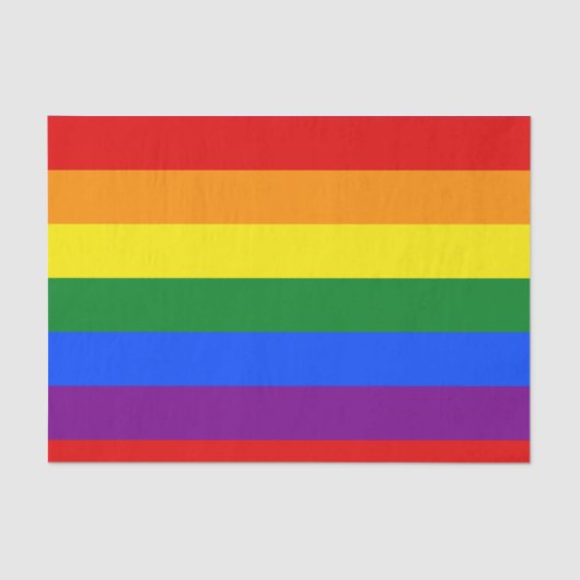 Papier Mousseline Papier Tissus Rainbow Flag (Recto)