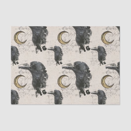 Papier Mousseline Papier Tissus Raven Alchemy (Recto)