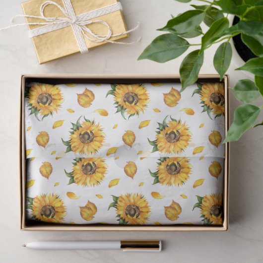 Papier Mousseline Papier Tissus Sunflower (Cadeau)