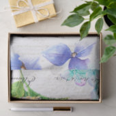 Papier Mousseline Papier vintage avec découpage papillon vert (Cadeau)