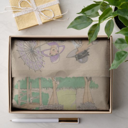 Papier Mousseline Papiers de mode parisiens (Cadeau)