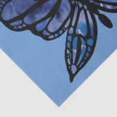 Papier Mousseline Papillon bleu (Détail)