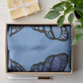 Papier Mousseline Papillon bleu (Cadeau)