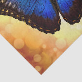 Papier Mousseline Papillon bleu de Morpho (Détail)
