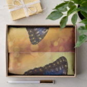 Papier Mousseline Papillon bleu de Morpho (Cadeau)