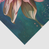 Papier Mousseline Papillon bleu et Dahlia (Détail)