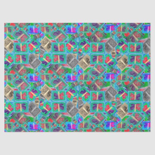 Papier Mousseline Papillon coloré Multi Challenge | (Recto)