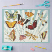 Papier Mousseline papillon coupé et collage papier de tissu (Artisanat)