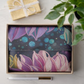 Papier Mousseline Papillon Dahlia Et Iridescente (Cadeau)