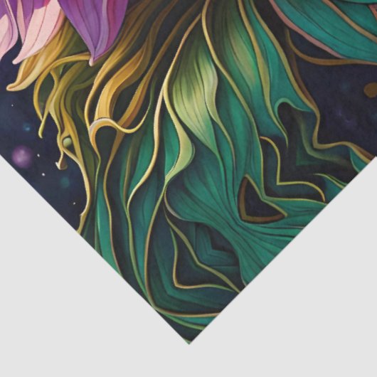 Papier Mousseline Papillon Dahlia Et Iridescente (Détail)