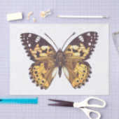 Papier Mousseline Papillon de femme peint (Artisanat)