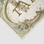 Papier Mousseline Papillon de libellule Paris Vintage Frame (Détail)