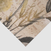 Papier Mousseline Papillon de musique Automne Découpage automne Papi (Détail)