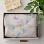 Papier Mousseline Papillon decoupage crème (Cadeau)