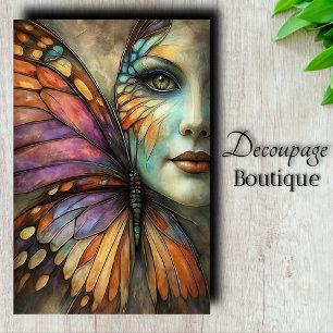 Papier Mousseline Papillon Demoiselle Découpe