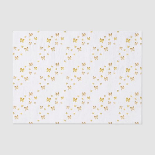 Papier Mousseline Papillon d'or (Recto)