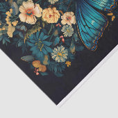 Papier Mousseline Papillon en fleurs 2 papier découpage (Détail)