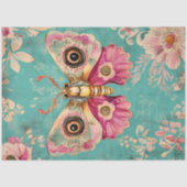 PAPIER MOUSSELINE PAPILLON ENCHANTÉ DÉCOUPAGE (Recto)