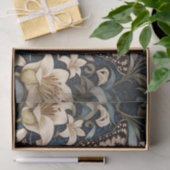 Papier Mousseline Papillon et Lilies Botanique (Cadeau)