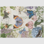 Papier Mousseline Papillon Fleur Botanique Jardin Floral Découpage (Recto)