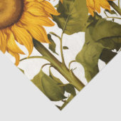 Papier Mousseline Papillon Fleur de tournesol automne Découpage blan (Détail)