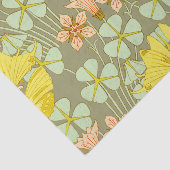 Papier Mousseline Papillon Floral Botanique coloré (Détail)