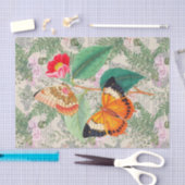 Papier Mousseline Papillon floral élégant (Artisanat)