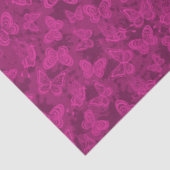 Papier Mousseline Papillon floral naturel moderne violet luxueux (Détail)