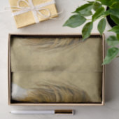 Papier Mousseline Papillon (Hound Tri) Peinture - Art Chien original (Cadeau)