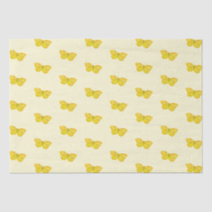 Papier Mousseline Papillon jaune Commun Brimstone Flying