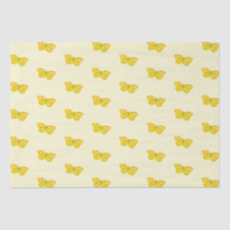 Papier Mousseline Papillon jaune Commun Brimstone Flying